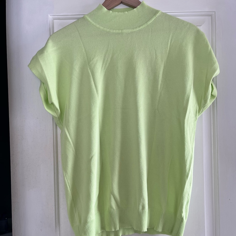 Pink Blush Maternity Light Green Short Sleeve Top